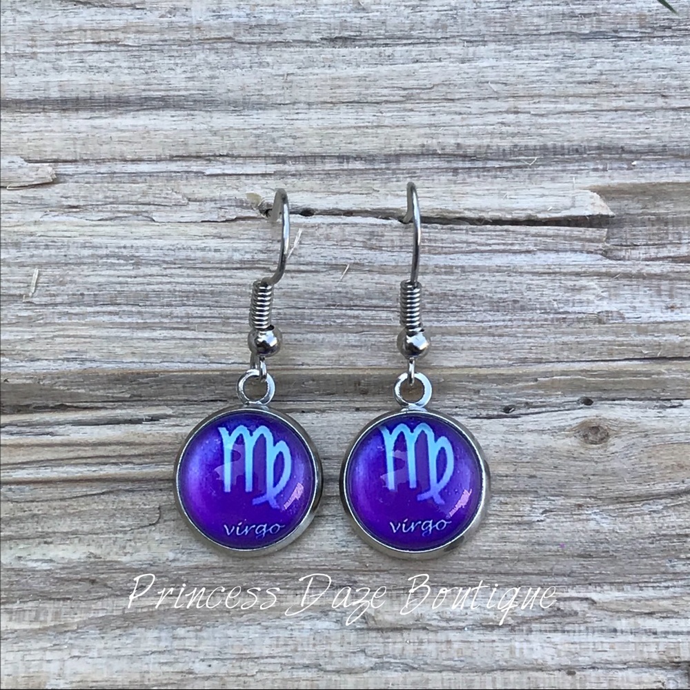Virgo ♍️ Zodiac Sign Dangle Earrings